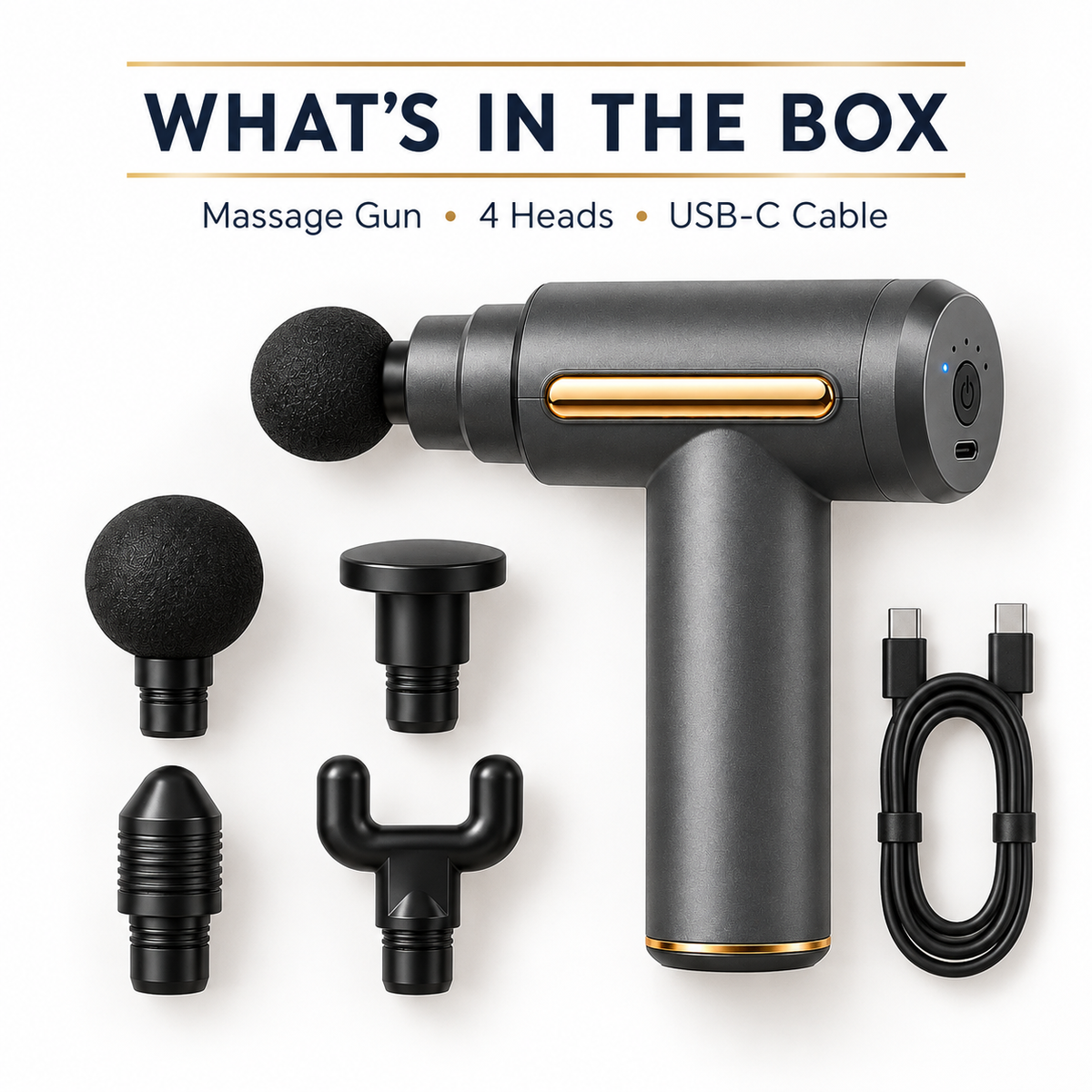 Massage gun box contents