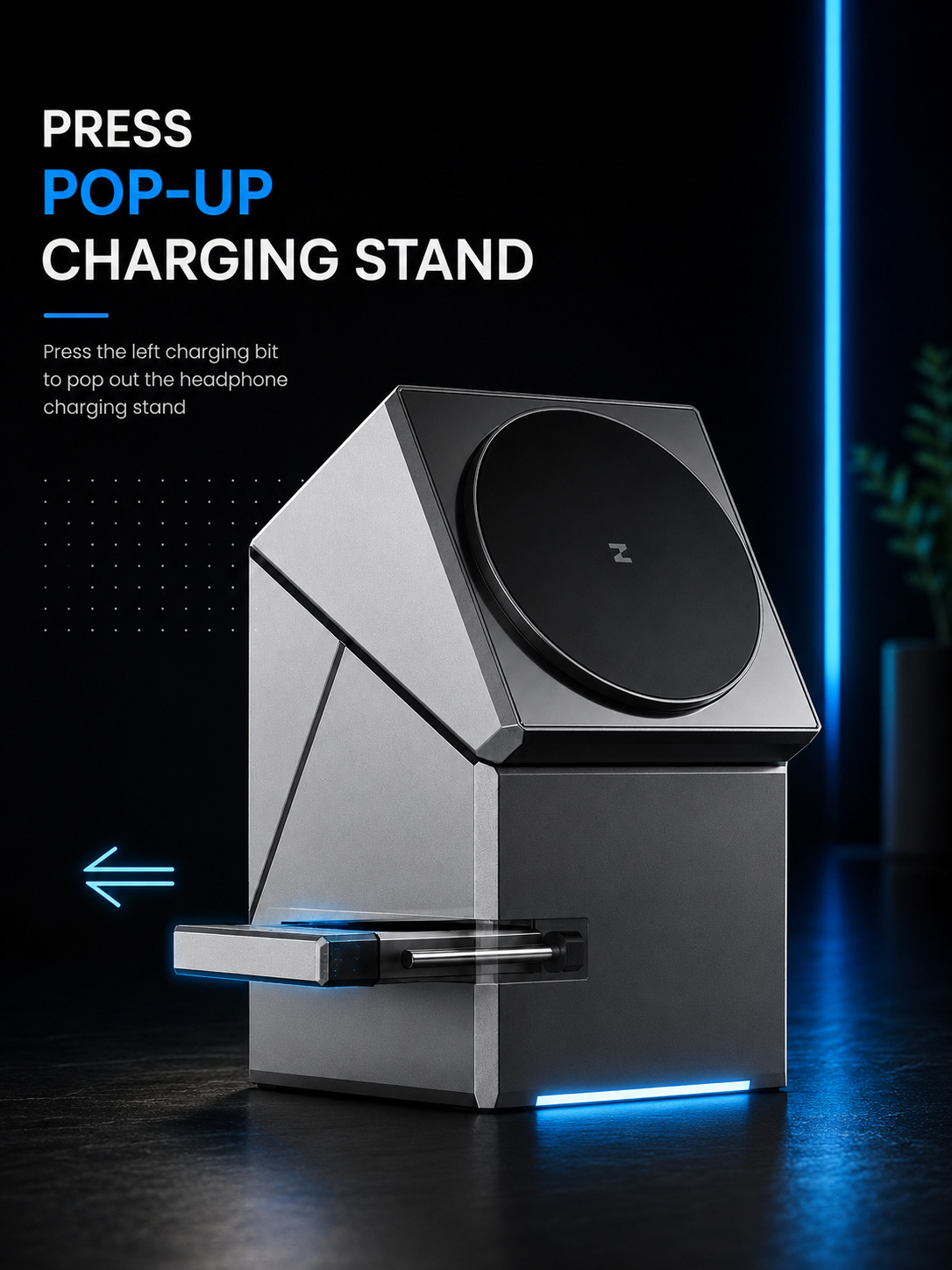 3-in-1 magnetic charging station shown in an alternate product view