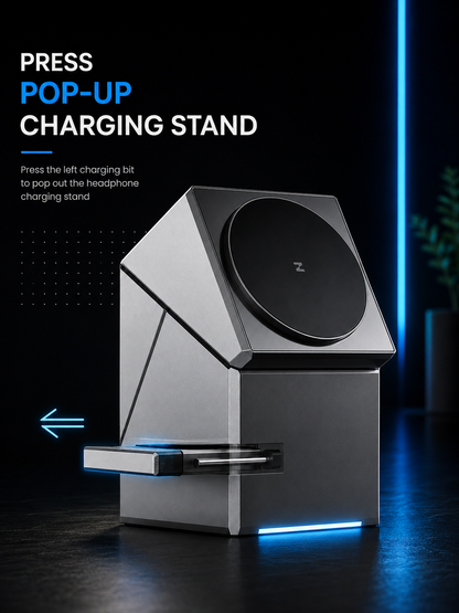 3-in-1 magnetic charging station shown in an alternate product view