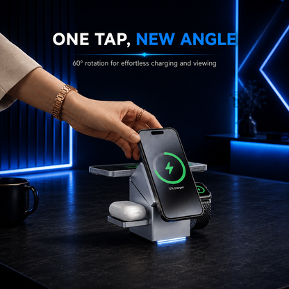 ARLISHCO magnetic wireless charging station feature view