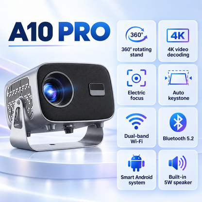 A10 Pro smart projector full feature overview