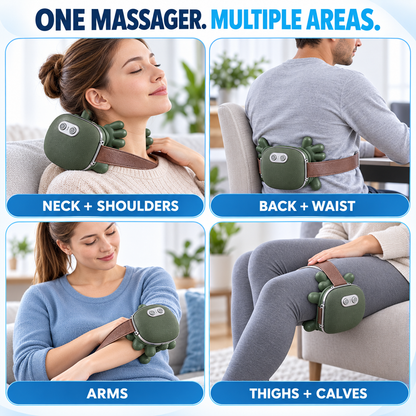 Multi-area use guide for neck shoulders back waist arms thighs and calves