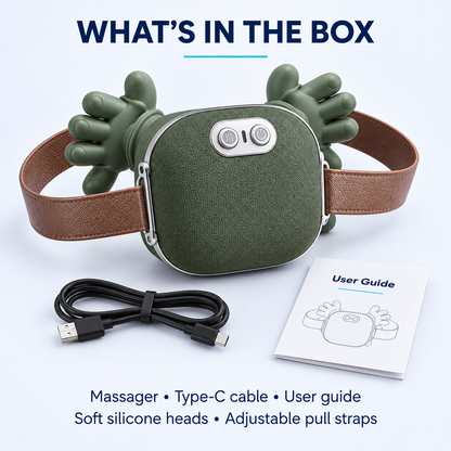 Massager Type-C cable and user guide included in the box