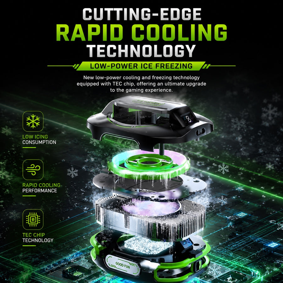 TEC semiconductor cooling system and fan construction