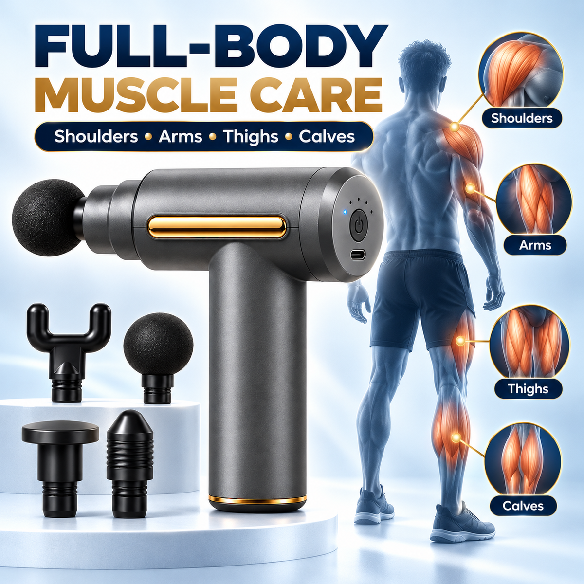 Full-body muscle area guide