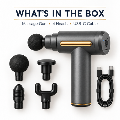 Massage gun box contents