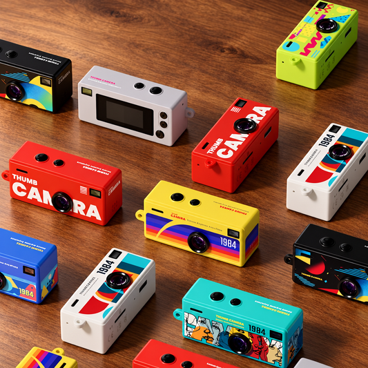 G6 Thumb Camera available retro colour designs