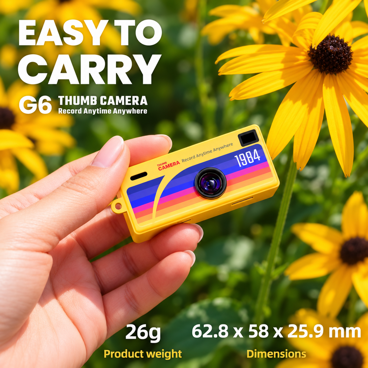 G6 Thumb Camera lightweight pocket-size design