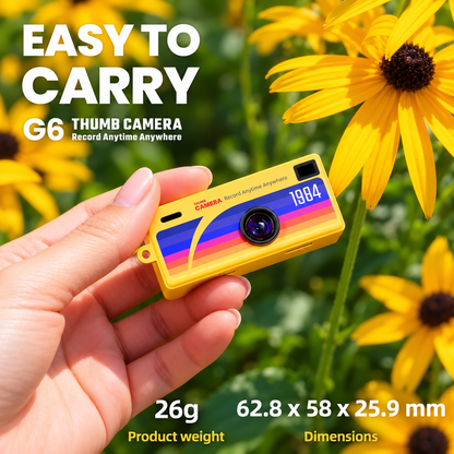 G6 Thumb Camera lightweight pocket-size design