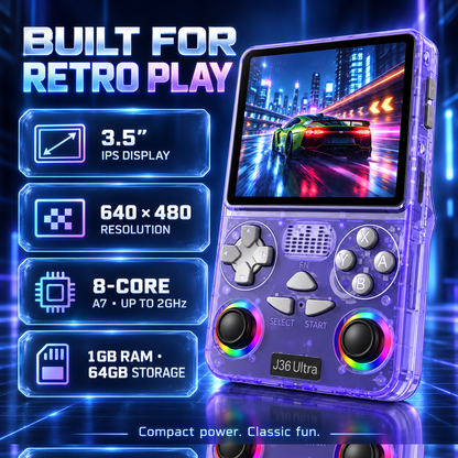J36 Ultra 3.5 inch IPS display 8-core processor 1GB RAM and 64GB storage