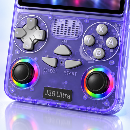 J36 Ultra D-pad ABXY buttons and dual RGB analog sticks