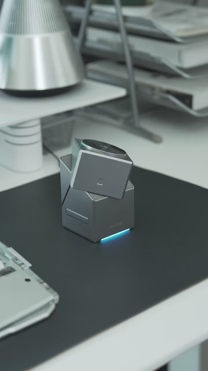 One stand for a cleaner charging setup.